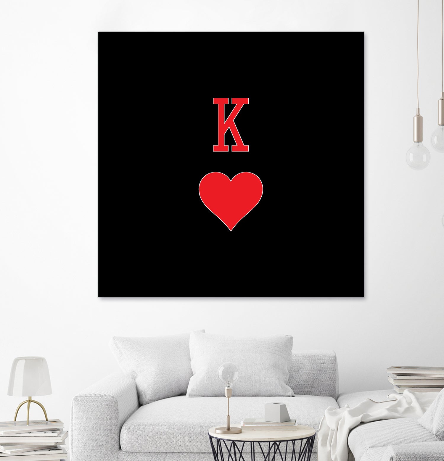 KING OF HEARTS by Alexander Tonetti on GIANT ART - red digital drawing