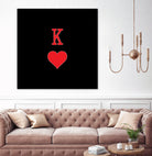 KING OF HEARTS by Alexander Tonetti on GIANT ART - red digital drawing