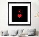 KING OF HEARTS by Alexander Tonetti on GIANT ART - red digital drawing