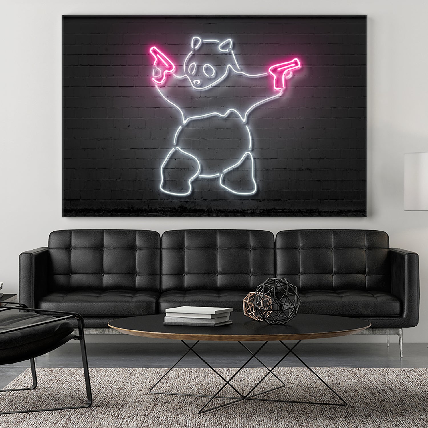 Panda by Octavian Mihai Mielu on GIANT ART - white 3d art