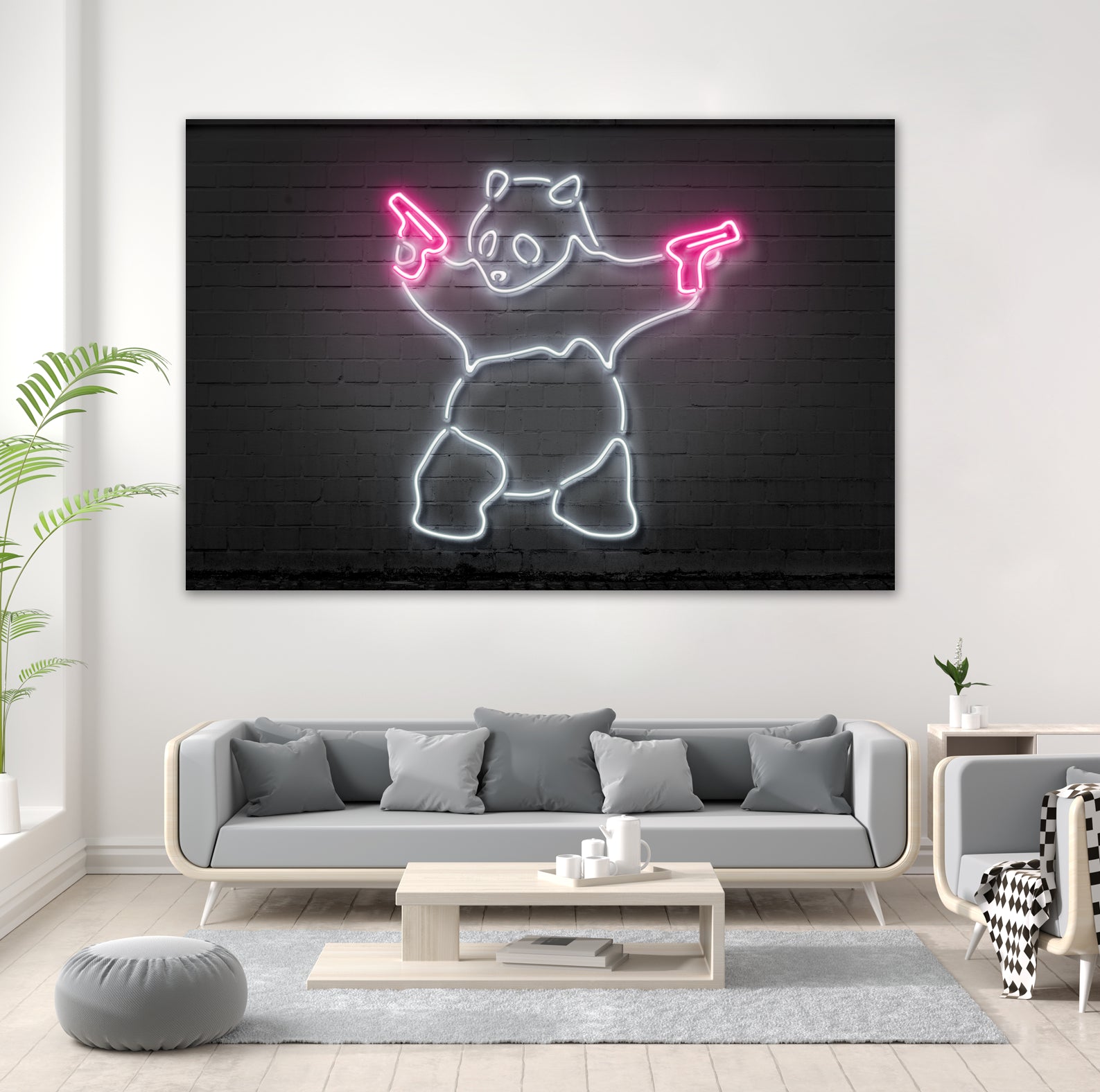 Panda by Octavian Mihai Mielu on GIANT ART - white 3d art