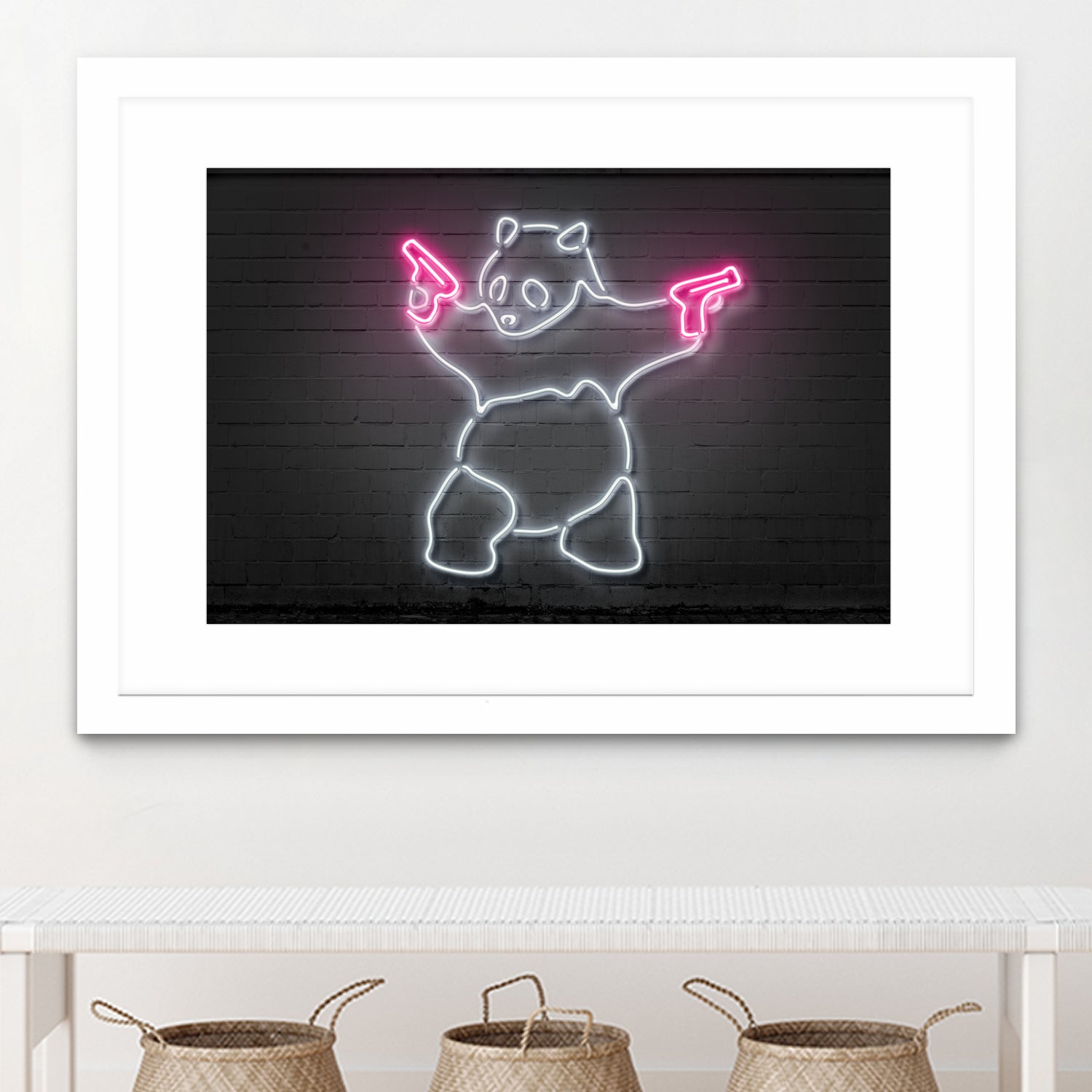 Panda by Octavian Mihai Mielu on GIANT ART - white 3d art