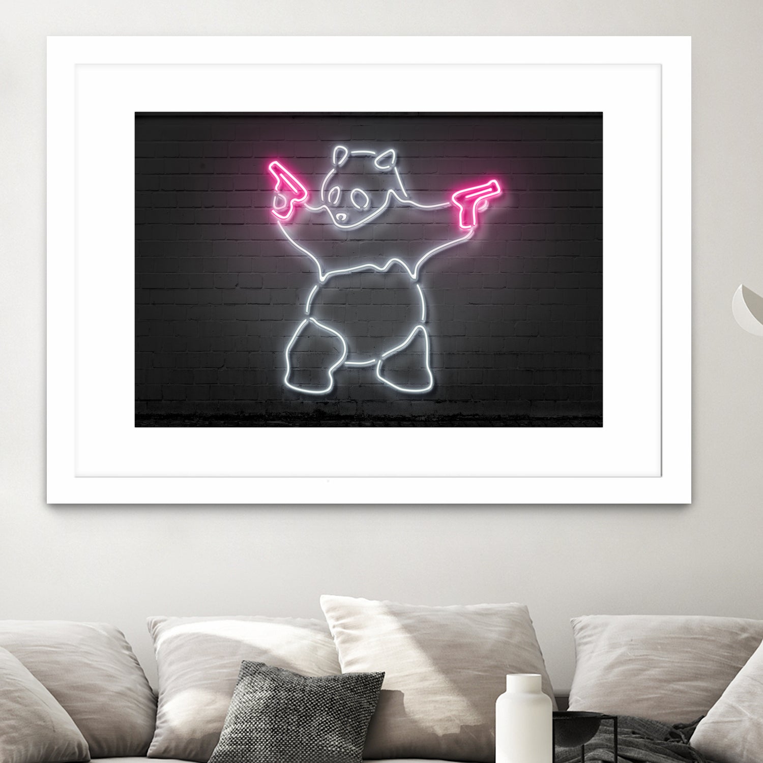 Panda by Octavian Mihai Mielu on GIANT ART - white 3d art