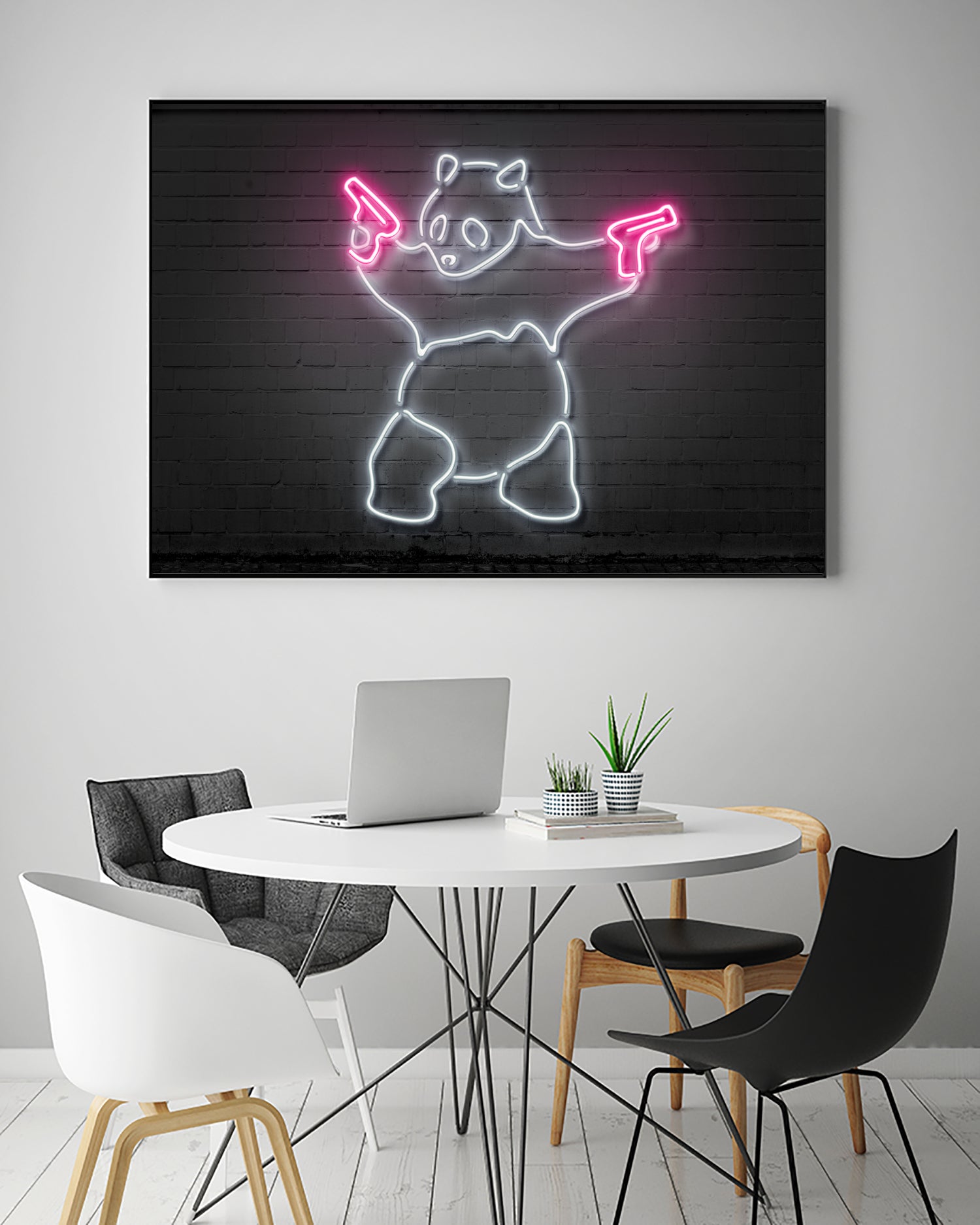 Panda by Octavian Mihai Mielu on GIANT ART - white 3d art