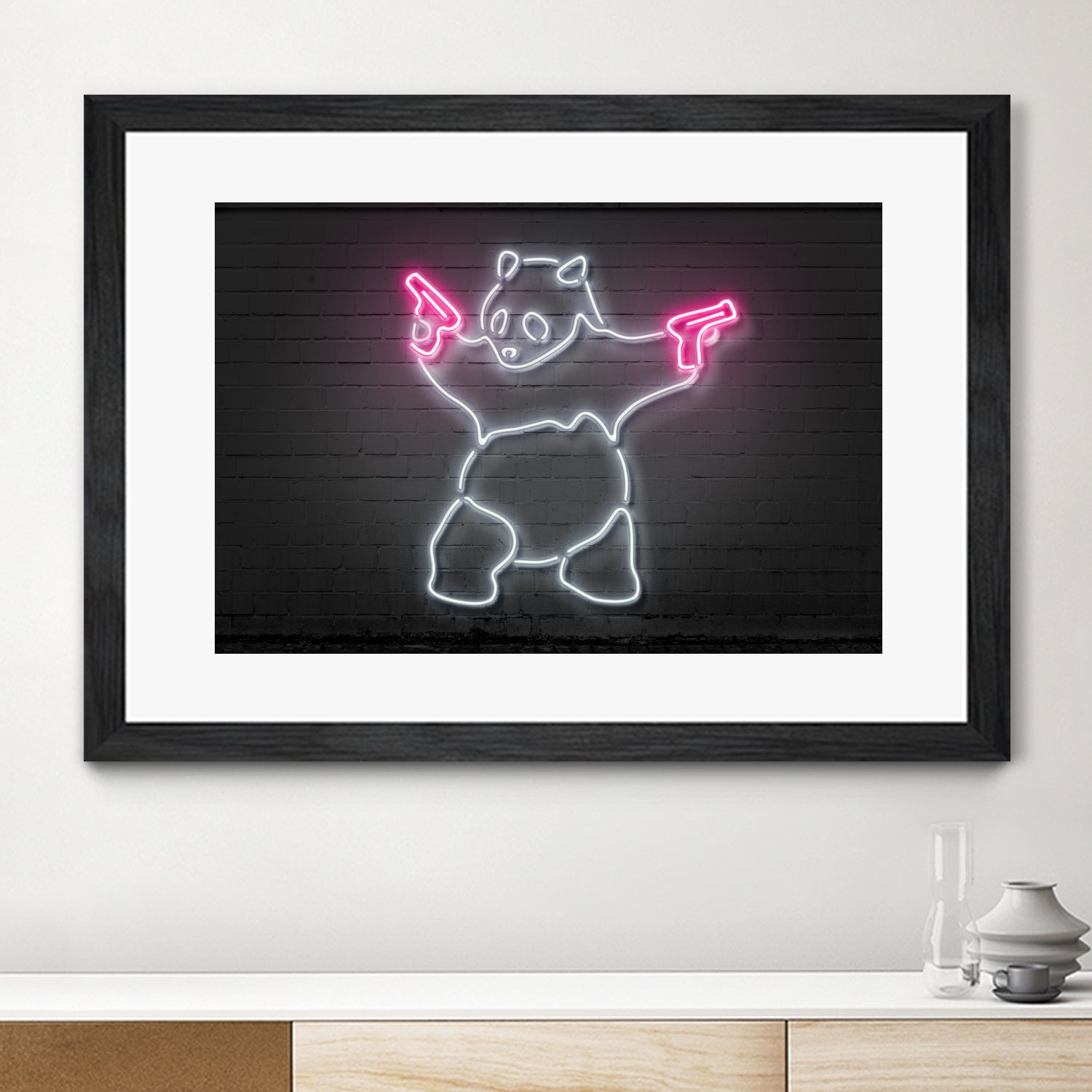 Panda by Octavian Mihai Mielu on GIANT ART - white 3d art