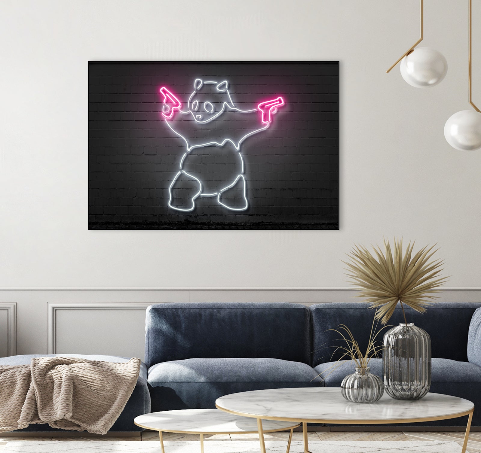 Panda by Octavian Mihai Mielu on GIANT ART - white 3d art