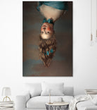 Upside Down Girl by Jonas Loose on GIANT ART - blue photo manipulation