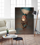 Upside Down Girl by Jonas Loose on GIANT ART - blue photo manipulation