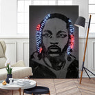 Kendrick Lamar by Octavian Mihai Mielu on GIANT ART - gray digital painting