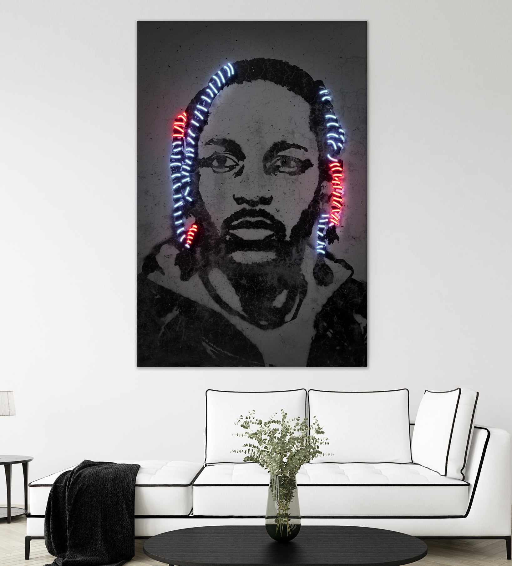 Kendrick Lamar by Octavian Mihai Mielu on GIANT ART - gray digital painting