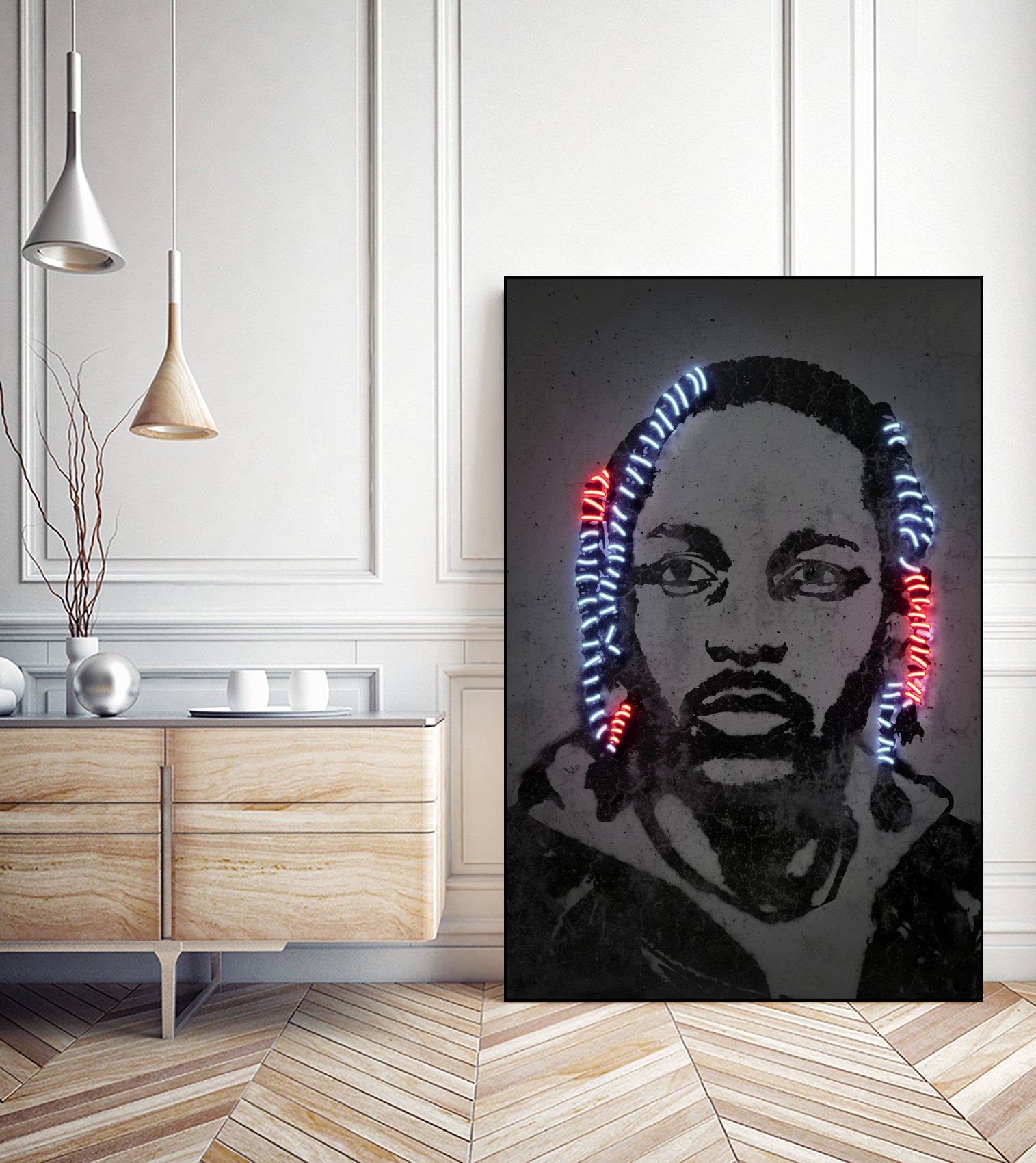 Kendrick Lamar by Octavian Mihai Mielu on GIANT ART - gray digital painting