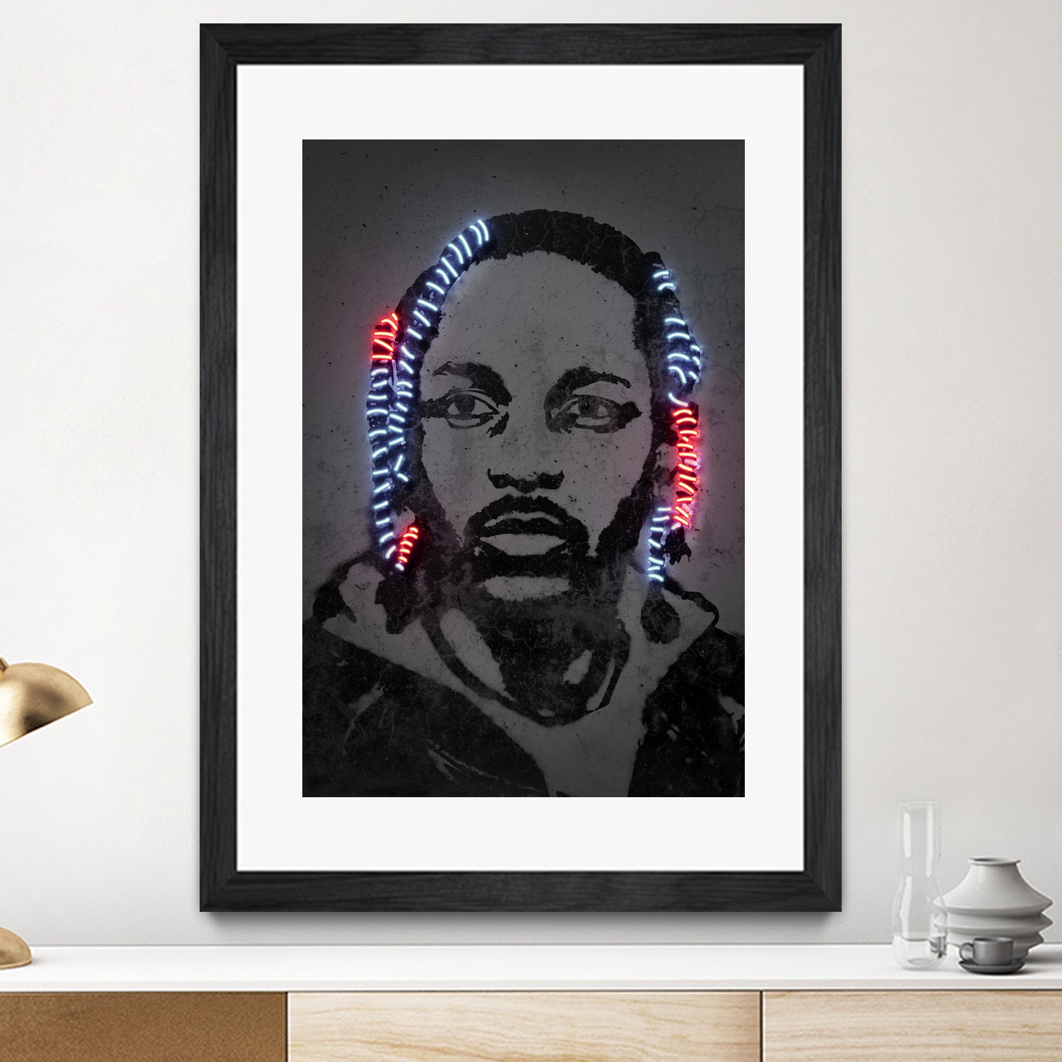 Kendrick Lamar by Octavian Mihai Mielu on GIANT ART - gray digital painting