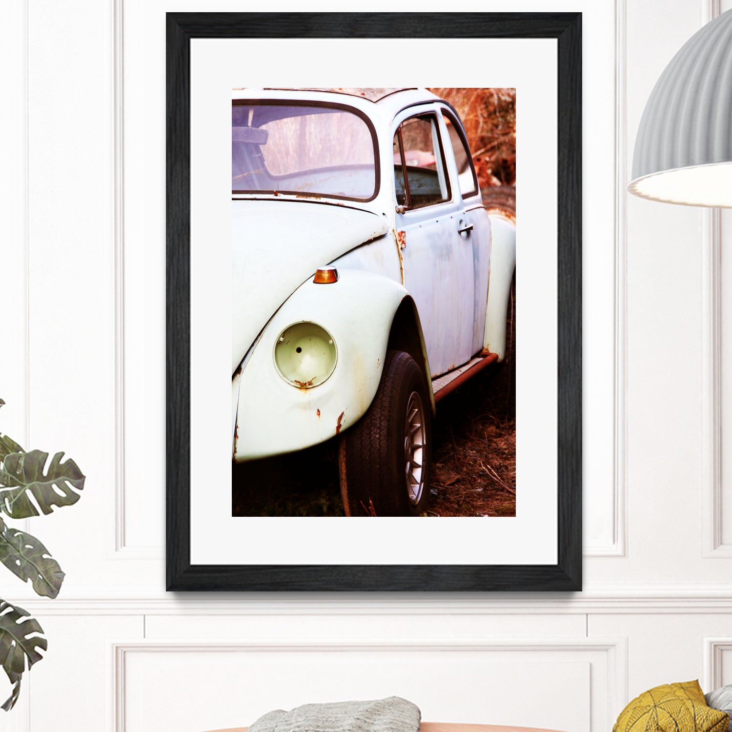 beetle vw by Roxane Barré on GIANT ART - fuchsia photo illustration