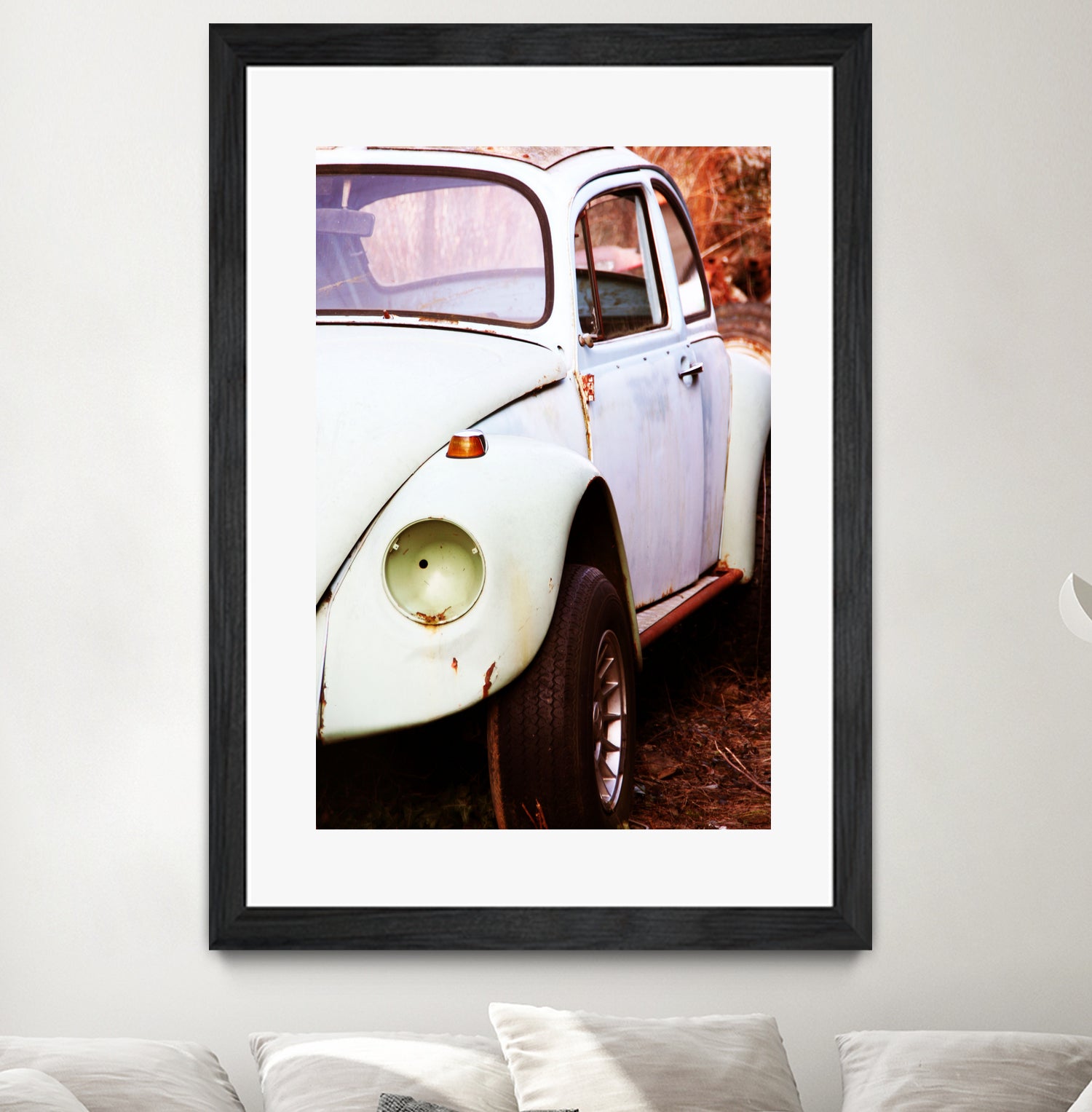 beetle vw by Roxane Barré on GIANT ART - fuchsia photo illustration