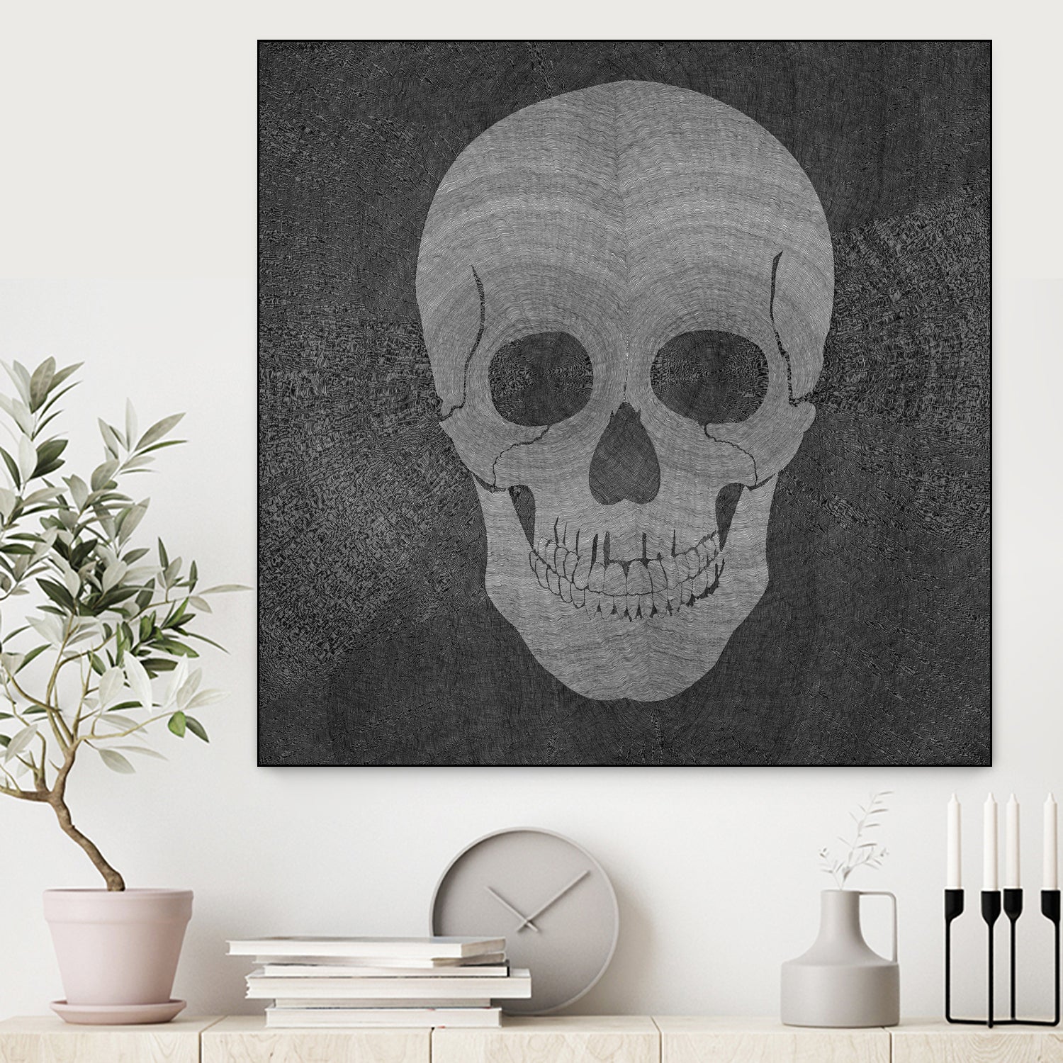 Memento Mori I (153 hours 35 minutes) by Victor Fitzsimons on GIANT ART - black digital drawing