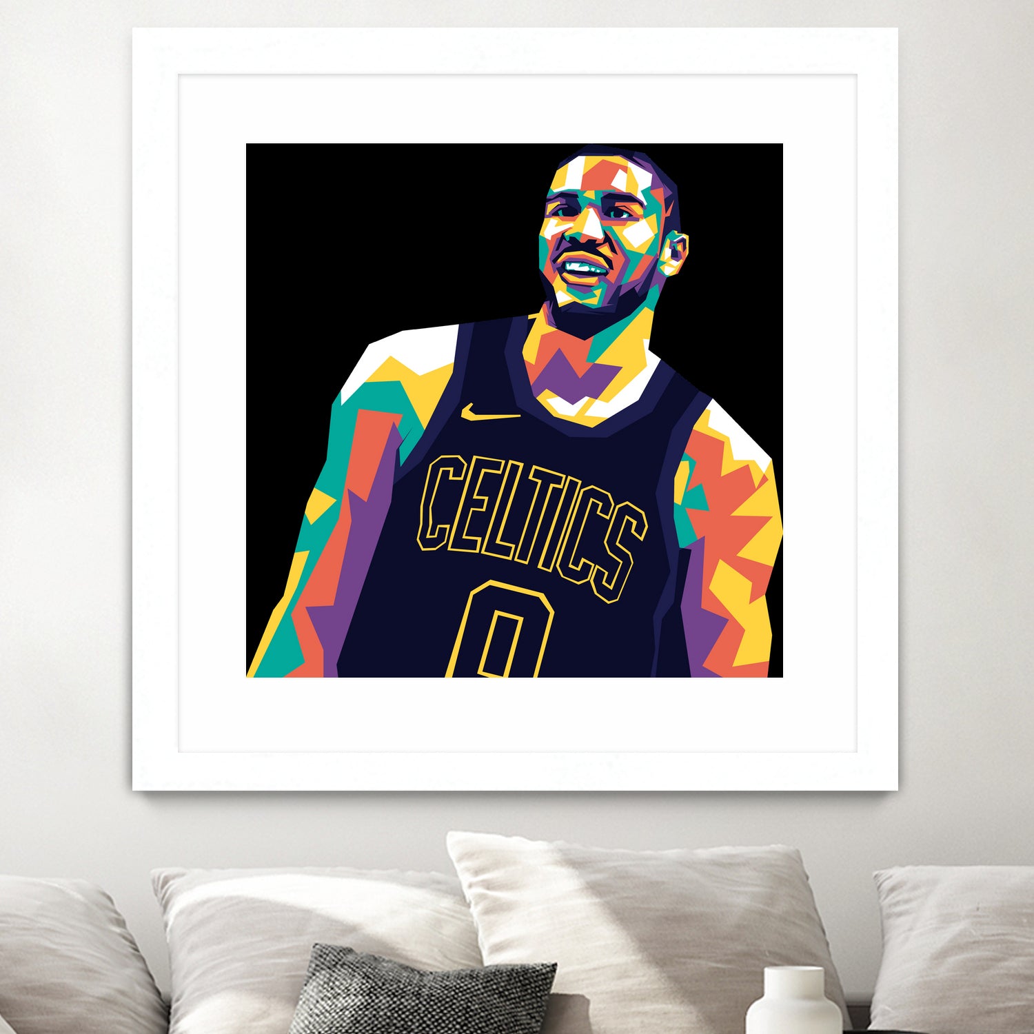 Jayson Tatum by saidi say on GIANT ART - black digital painting