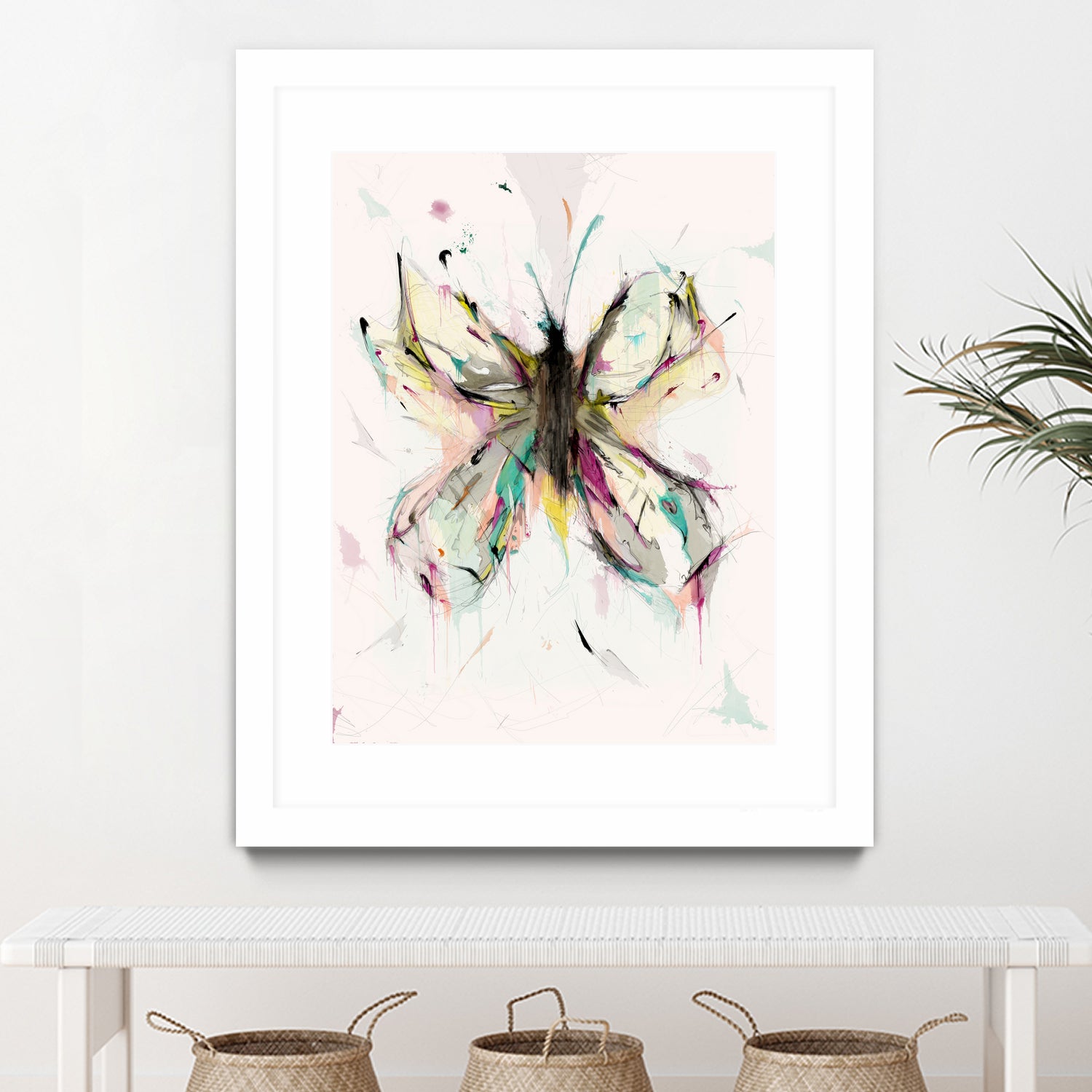 Butterfly by Parker Gibson on GIANT ART - pink digital painting