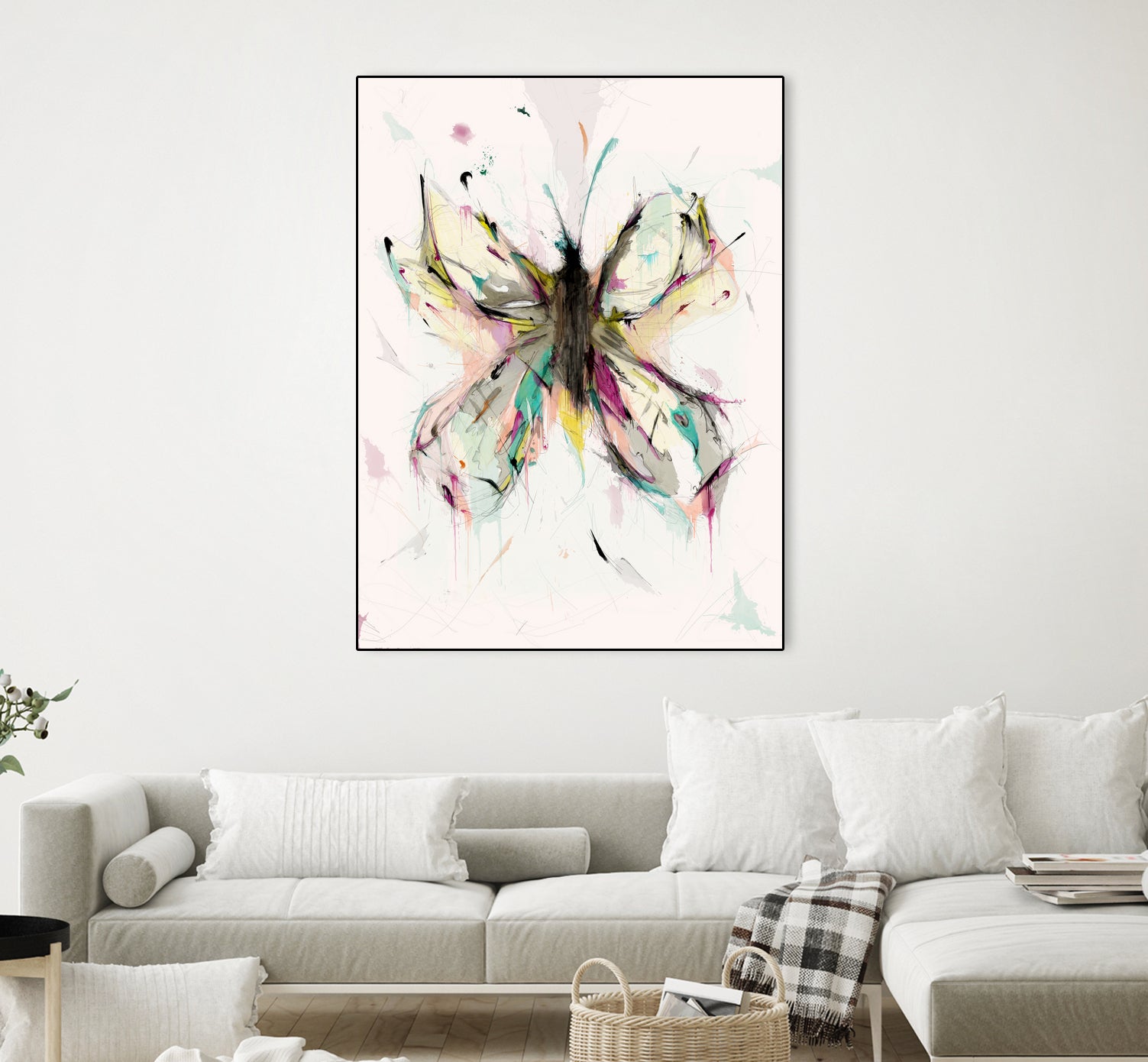 Butterfly by Parker Gibson on GIANT ART - pink digital painting