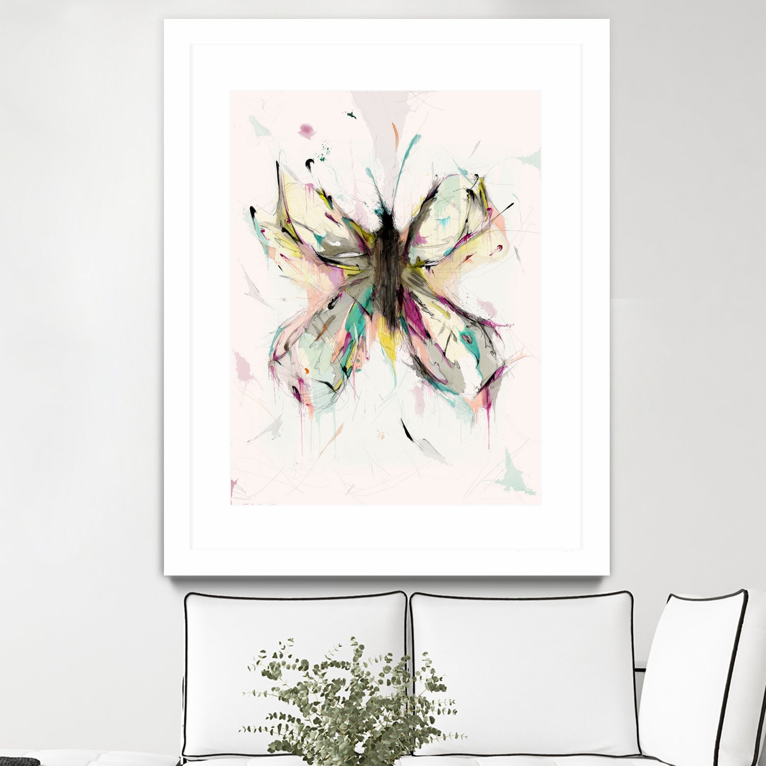 Butterfly by Parker Gibson on GIANT ART - pink digital painting