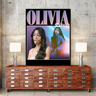 Olivia Rodrigo 90s Vintage by Nguyet Nguyen Thi Bich on GIANT ART - black digital painting