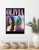 Olivia Rodrigo 90s Vintage by Nguyet Nguyen Thi Bich on GIANT ART - black digital painting