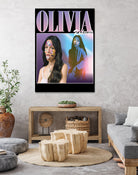 Olivia Rodrigo 90s Vintage by Nguyet Nguyen Thi Bich on GIANT ART - black digital painting