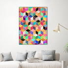 Colorful Cubes by Elisabeth Fredriksson on GIANT ART - pink digital painting