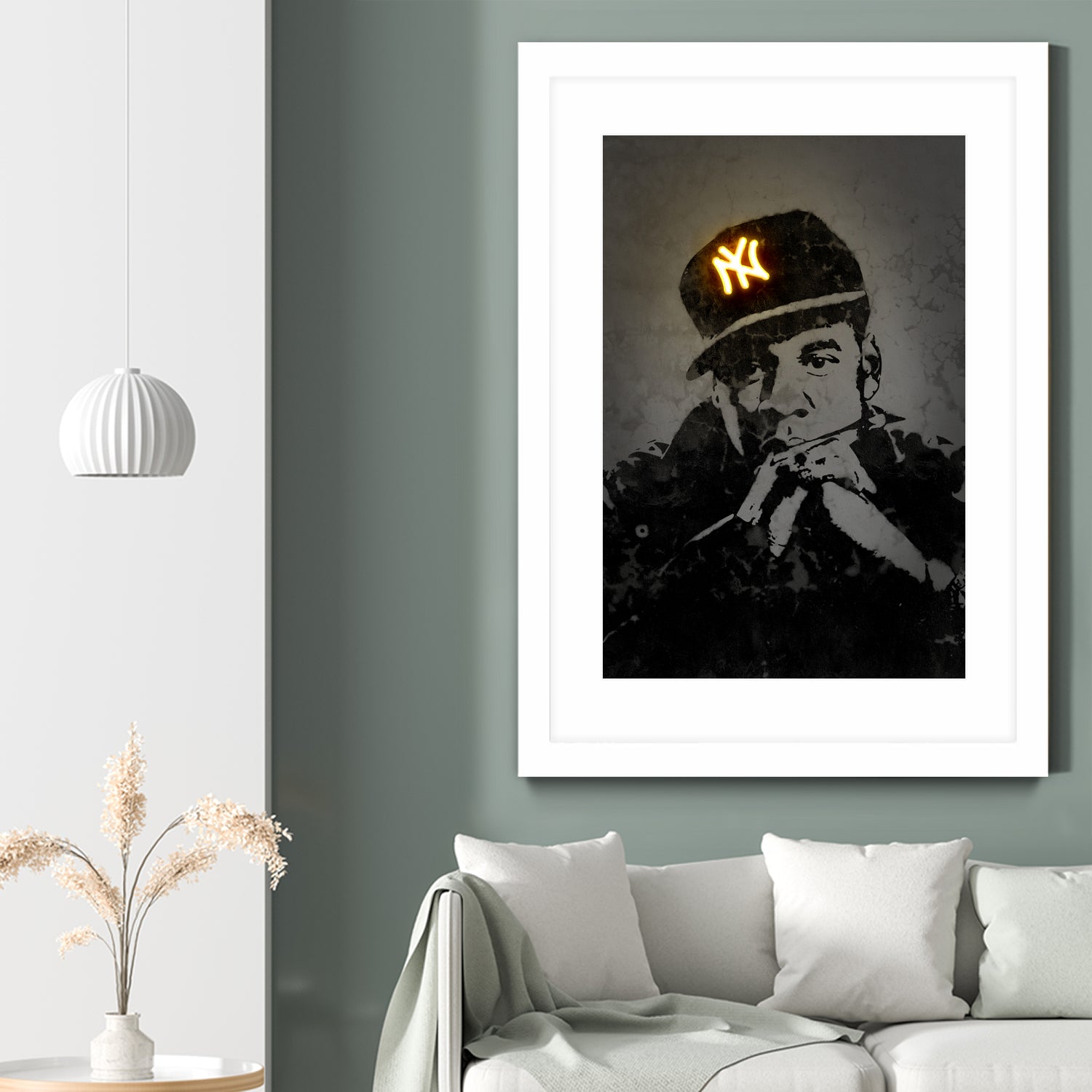 Jay Z by Octavian Mihai Mielu on GIANT ART - gray digital painting