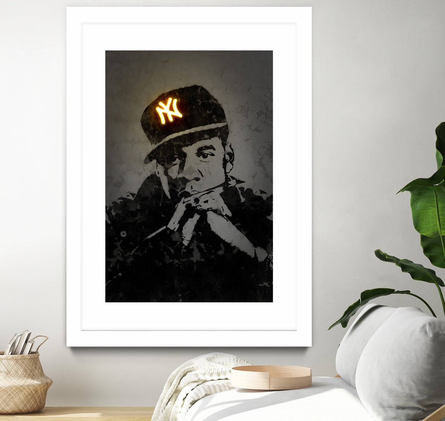 Jay Z by Octavian Mihai Mielu on GIANT ART - gray digital painting