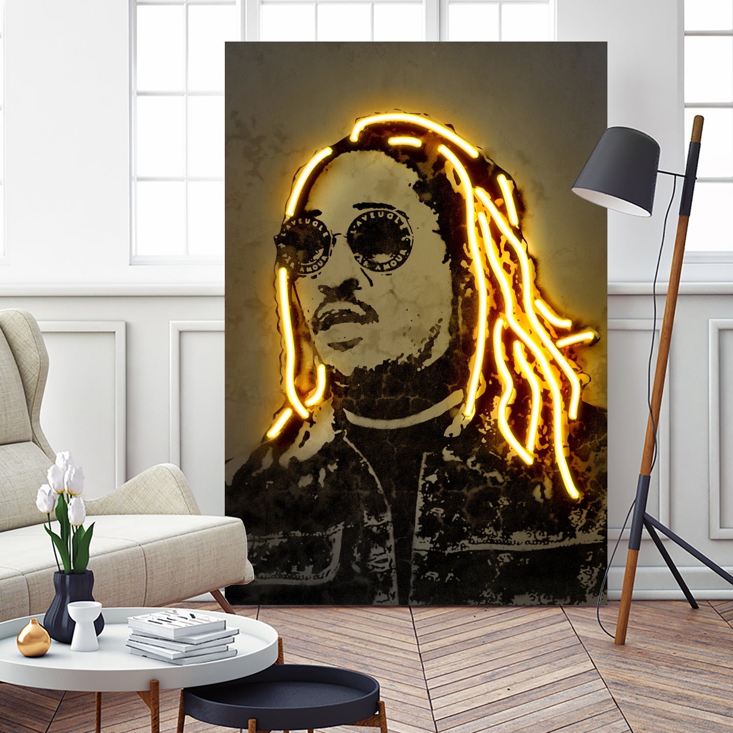 Future by Octavian Mihai Mielu on GIANT ART - yellow digital drawing