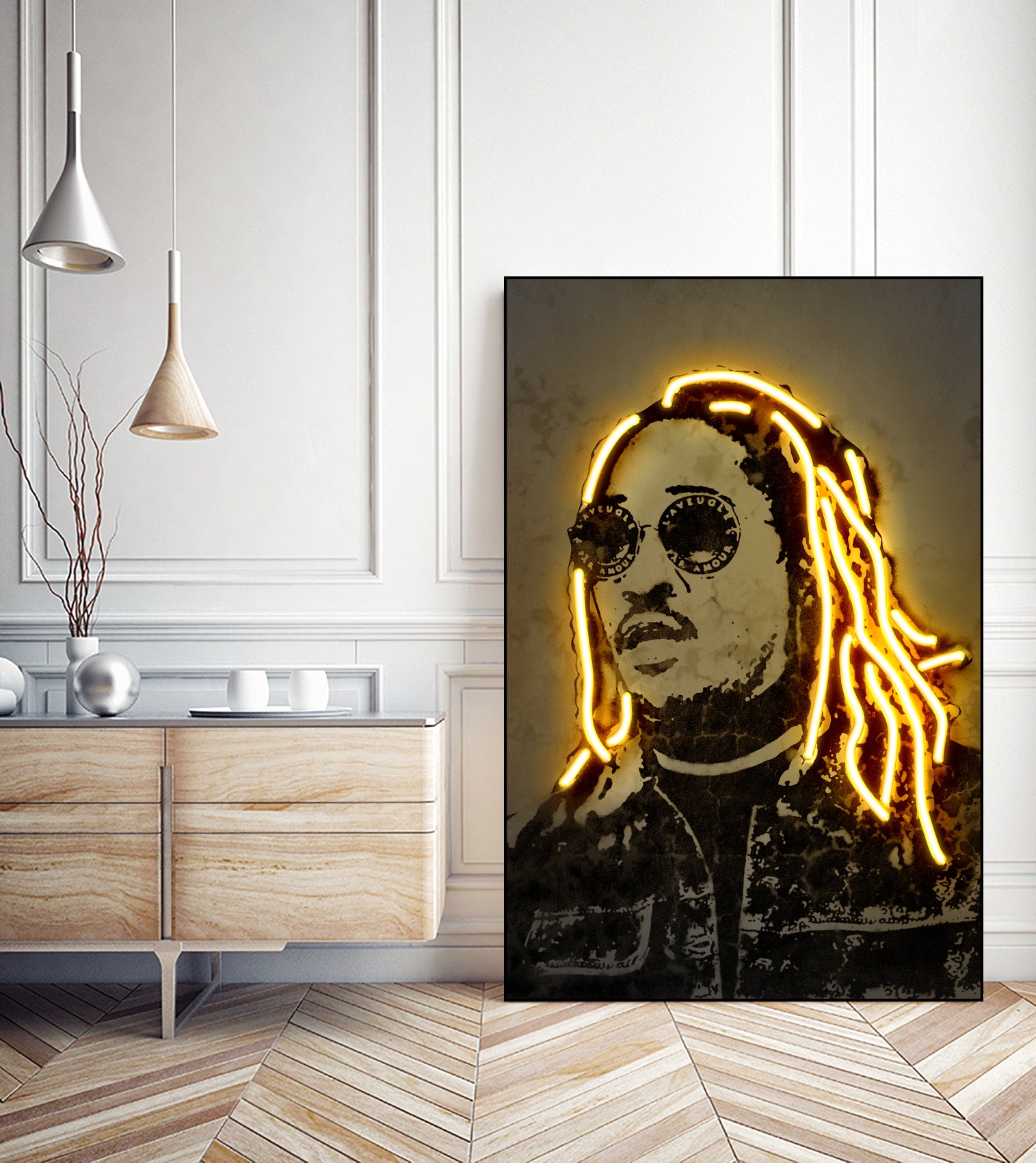 Future by Octavian Mihai Mielu on GIANT ART - yellow digital drawing