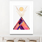 Tipi Mountain by Elisabeth Fredriksson on GIANT ART - pink digital painting