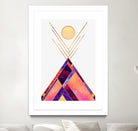 Tipi Mountain by Elisabeth Fredriksson on GIANT ART - pink digital painting