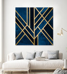 Art Deco Midnight by Elisabeth Fredriksson on GIANT ART - blue digital painting