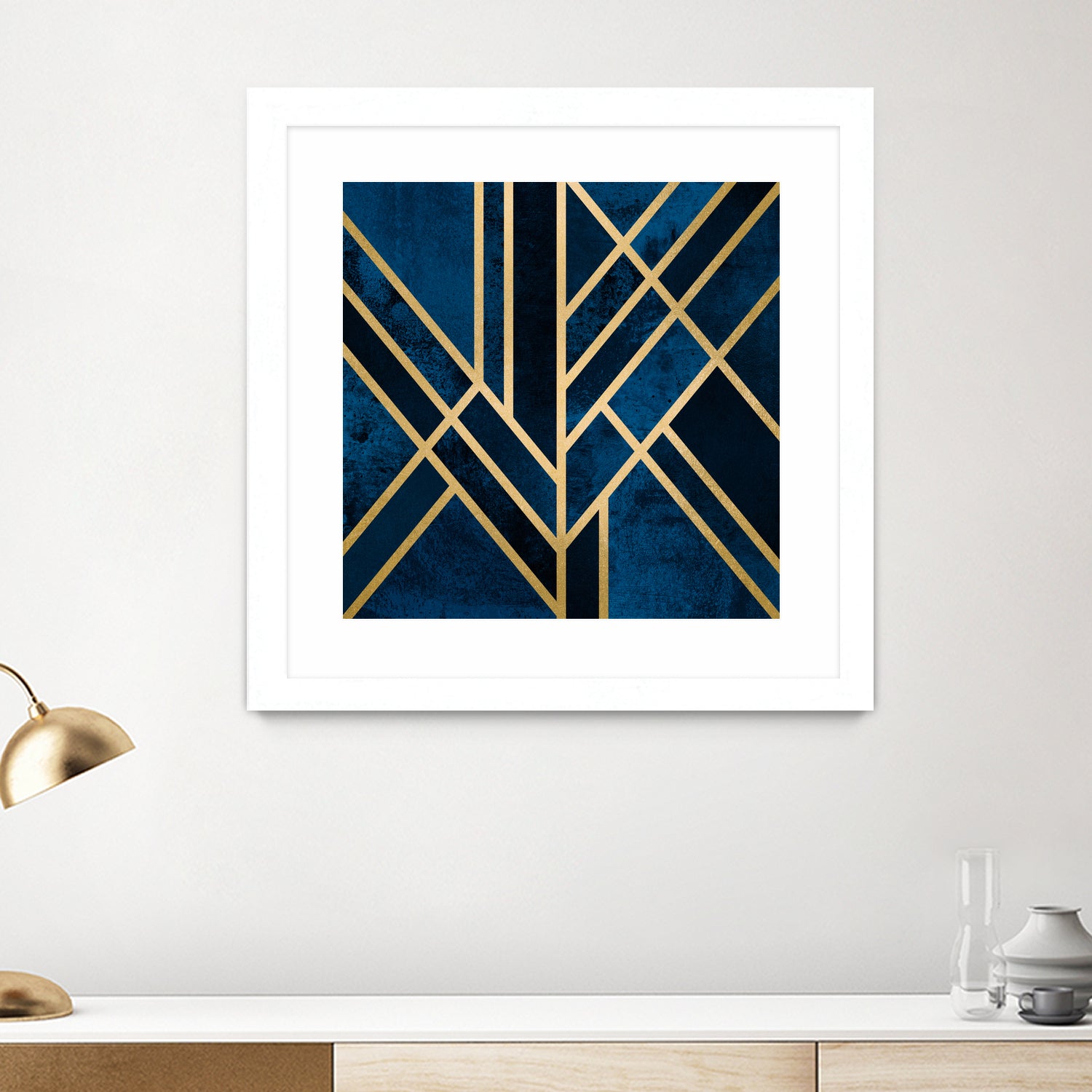 Art Deco Midnight by Elisabeth Fredriksson on GIANT ART - blue digital painting