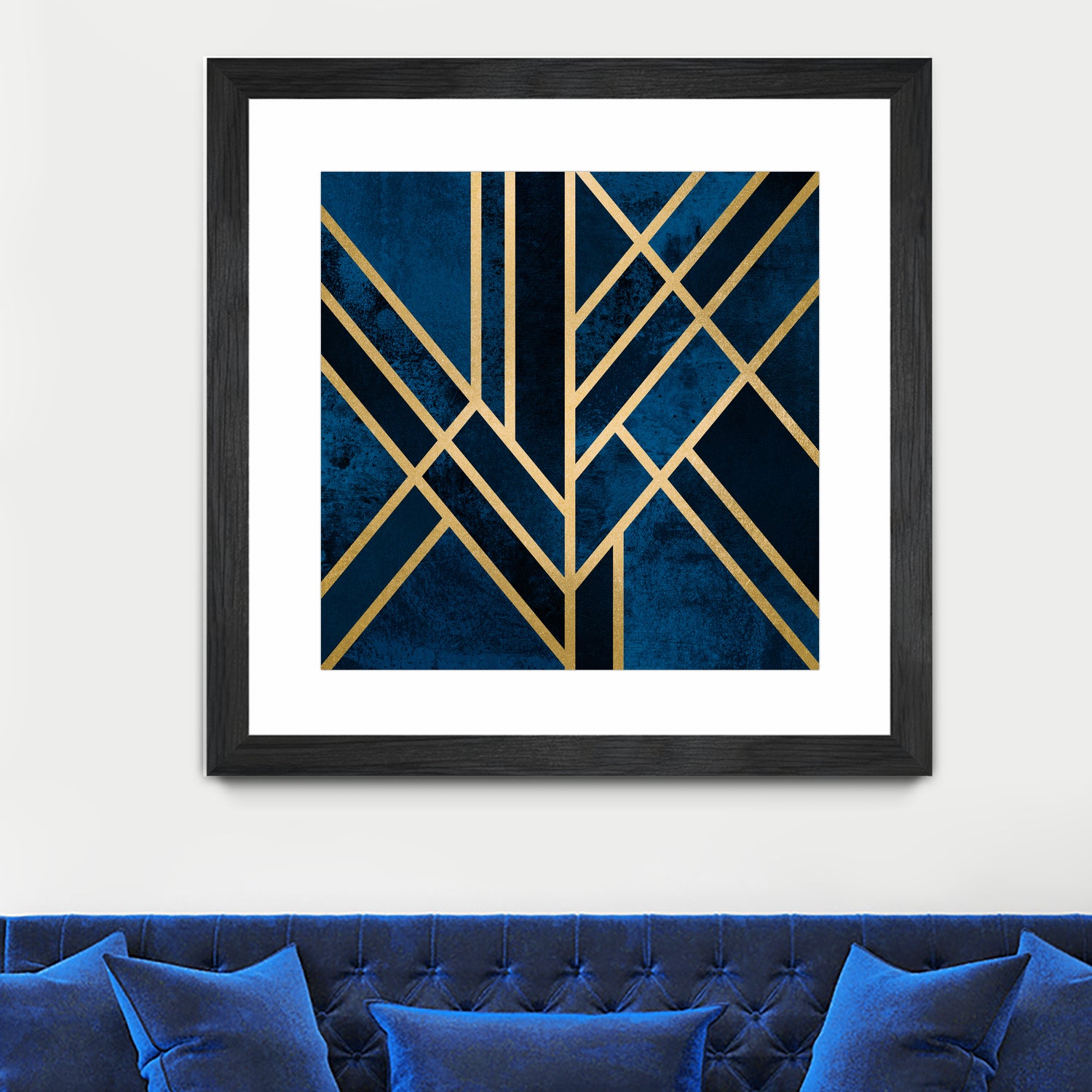 Art Deco Midnight by Elisabeth Fredriksson on GIANT ART - blue digital painting