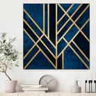 Art Deco Midnight by Elisabeth Fredriksson on GIANT ART - blue digital painting