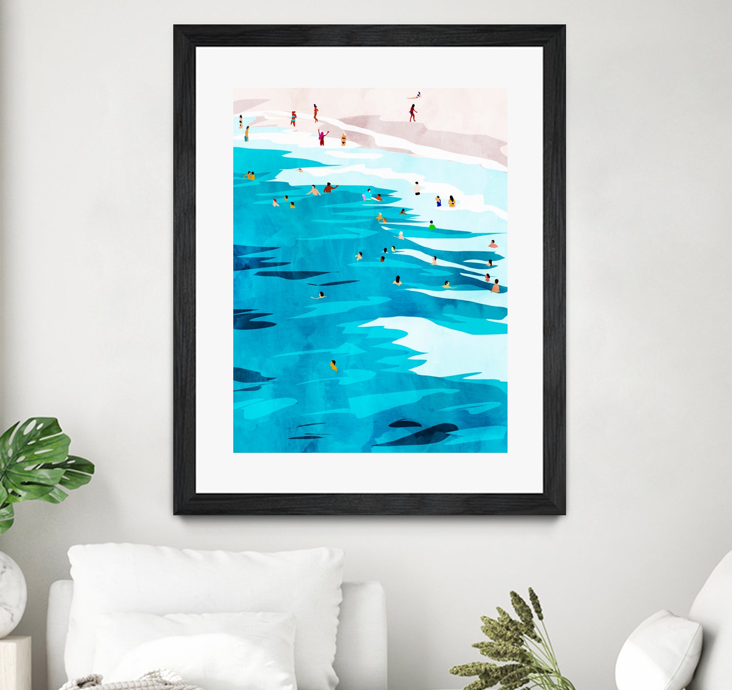 Beach Please by Uma Gokhale on GIANT ART - blue digital painting