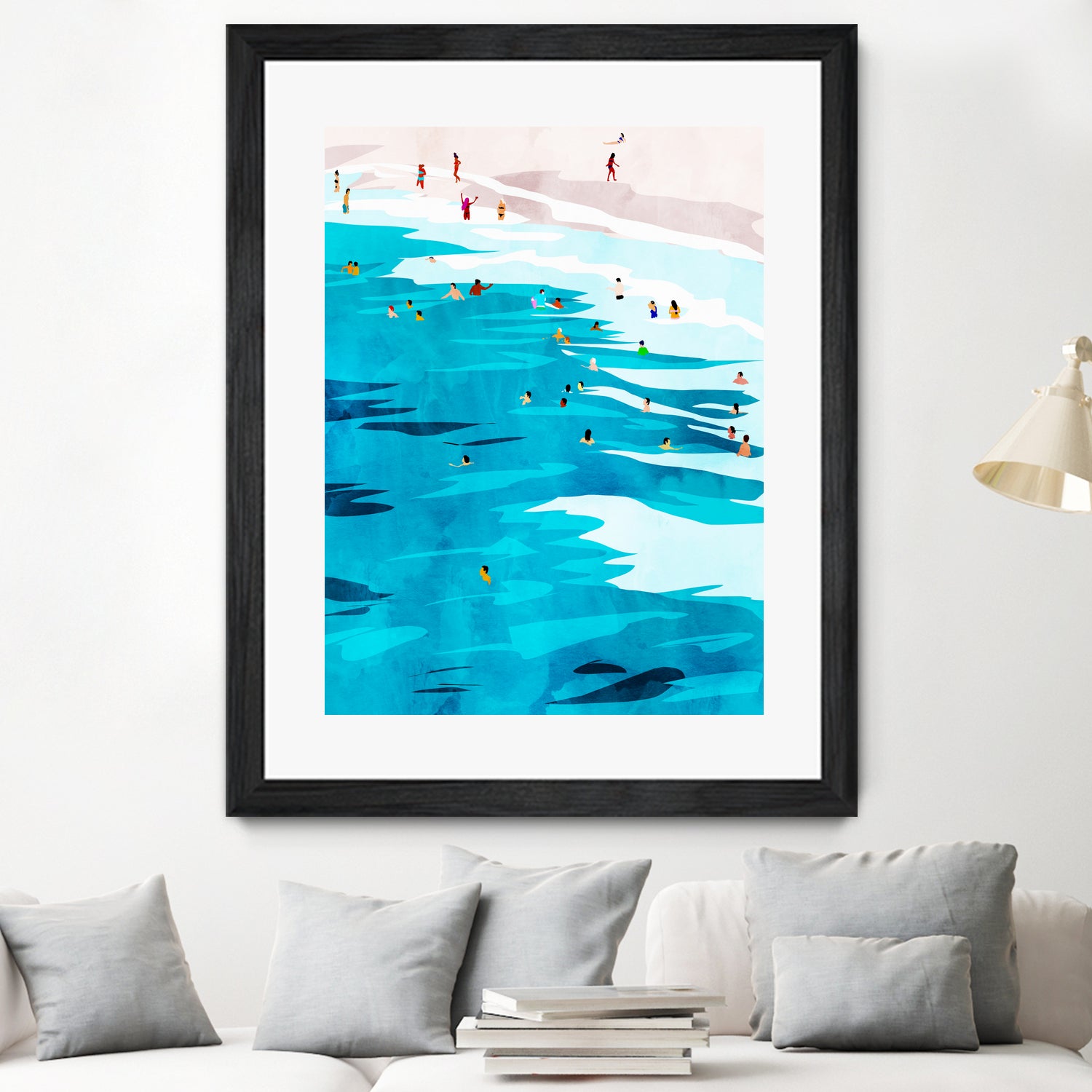 Beach Please by Uma Gokhale on GIANT ART - blue digital painting