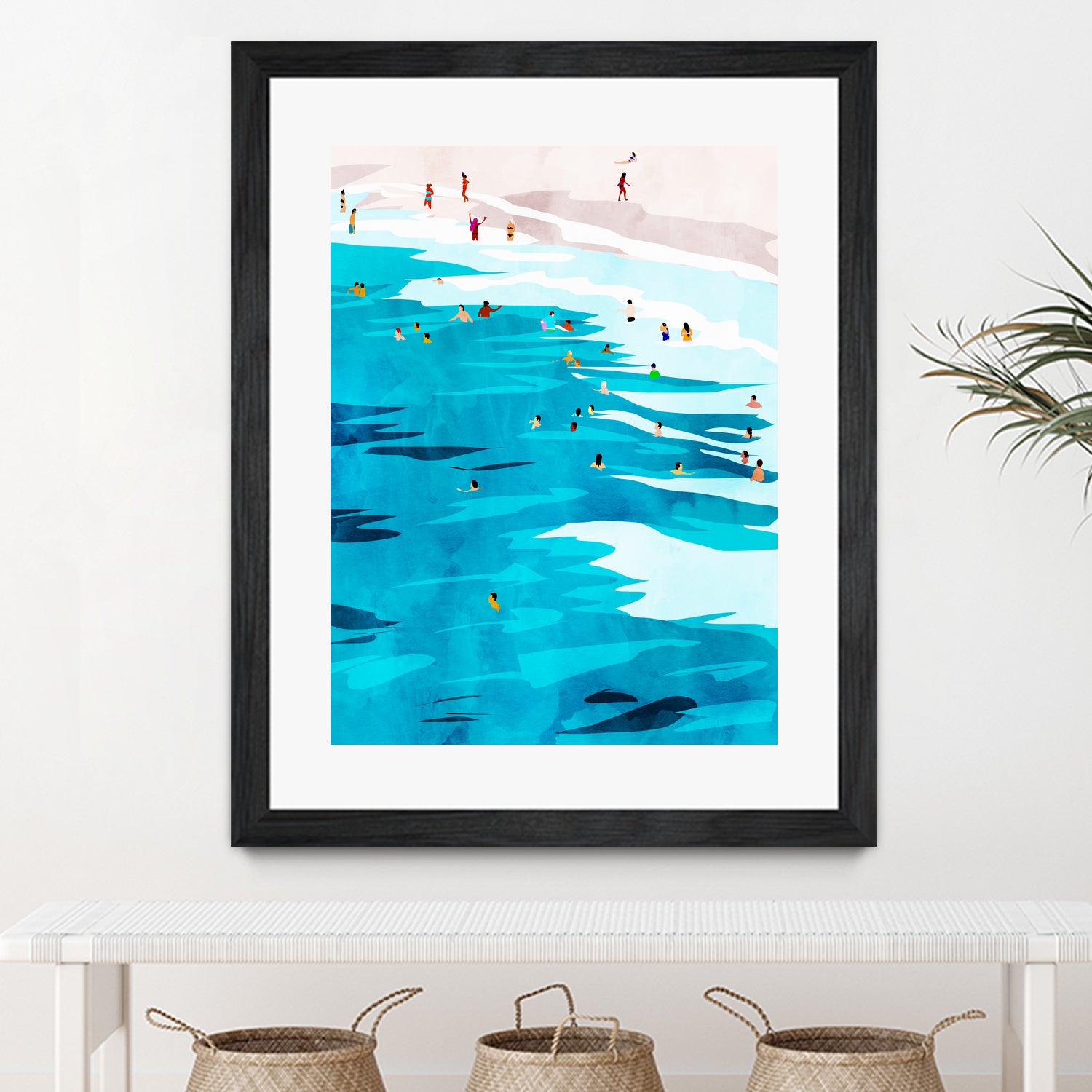 Beach Please by Uma Gokhale on GIANT ART - blue digital painting