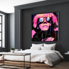 Inspired by Warhol Portrait by Stephen Chambers on GIANT ART - pink digital painting