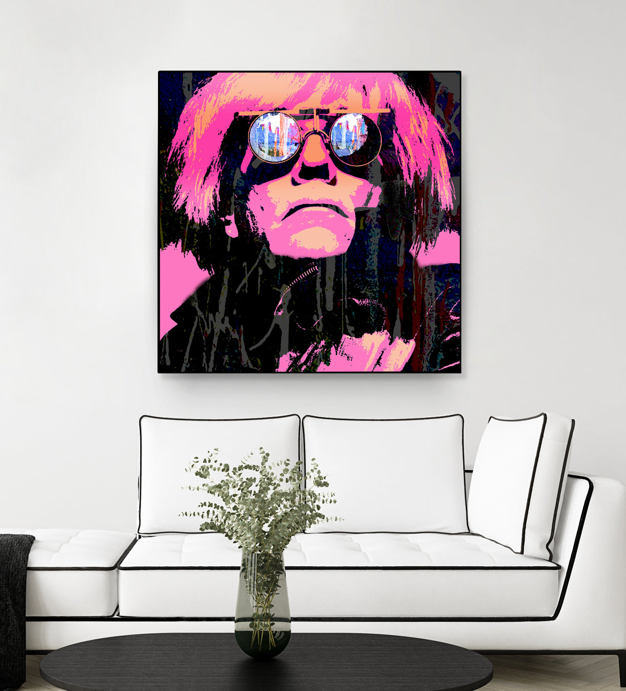 Inspired by Warhol Portrait by Stephen Chambers on GIANT ART - pink digital painting