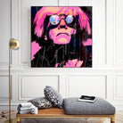 Inspired by Warhol Portrait by Stephen Chambers on GIANT ART - pink digital painting