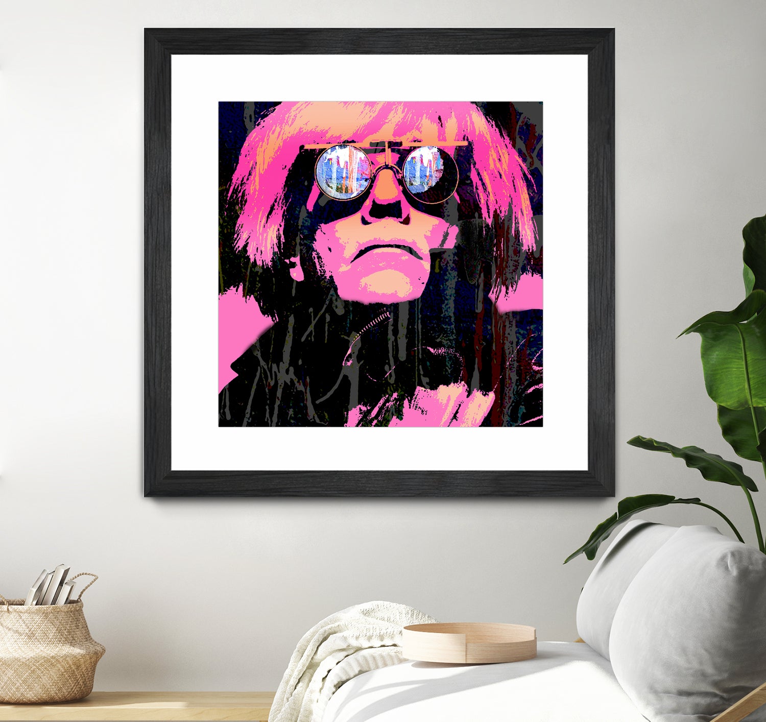 Inspired by Warhol Portrait by Stephen Chambers on GIANT ART - pink digital painting