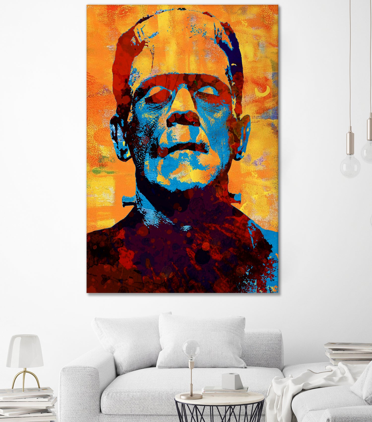 Frankenstein by Stephen Chambers on GIANT ART - yellow digital painting