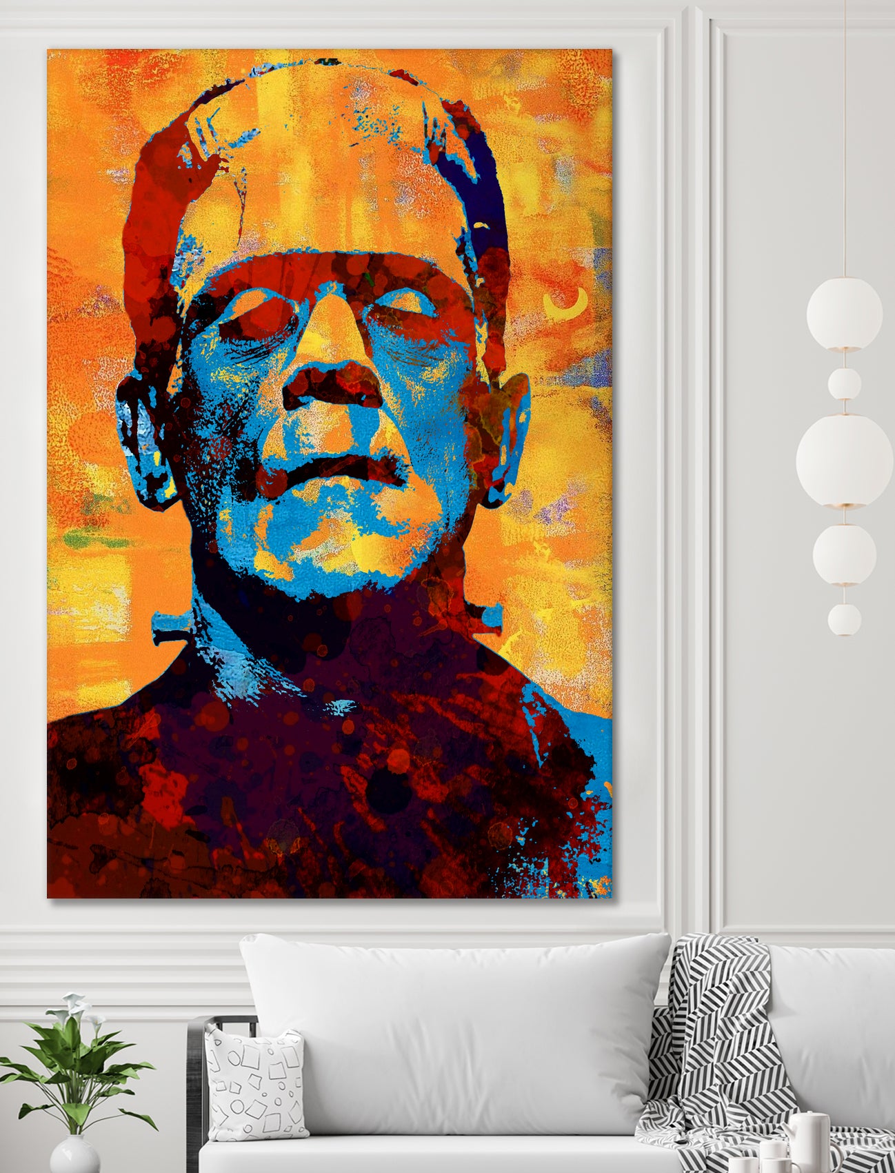 Frankenstein by Stephen Chambers on GIANT ART - yellow digital painting