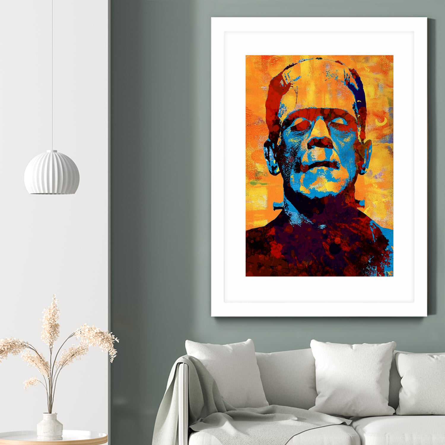 Frankenstein by Stephen Chambers on GIANT ART - yellow digital painting