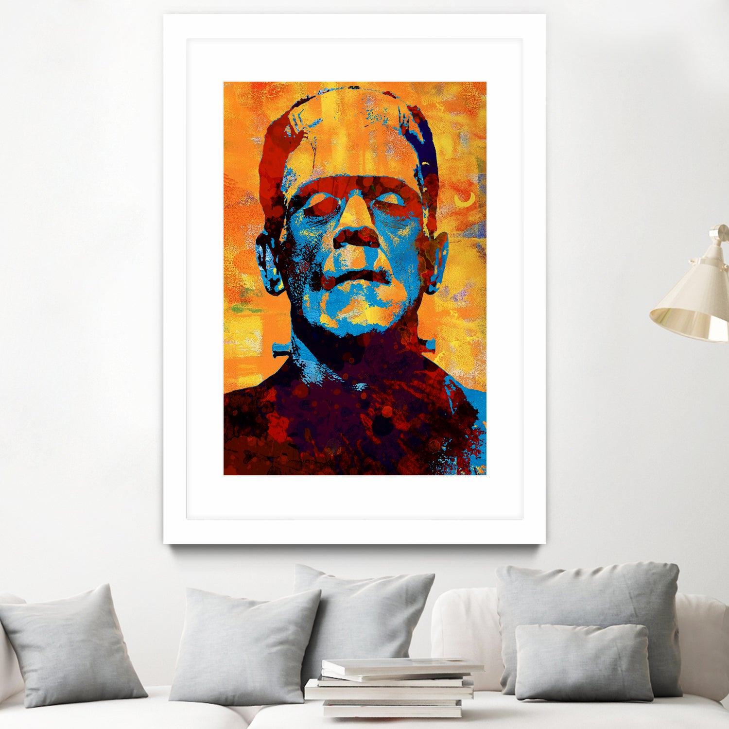 Frankenstein by Stephen Chambers on GIANT ART - yellow digital painting