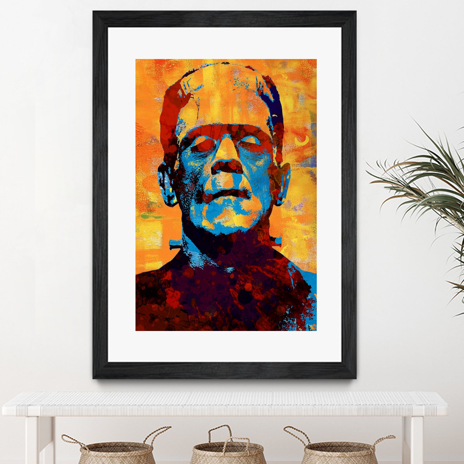 Frankenstein by Stephen Chambers on GIANT ART - yellow digital painting