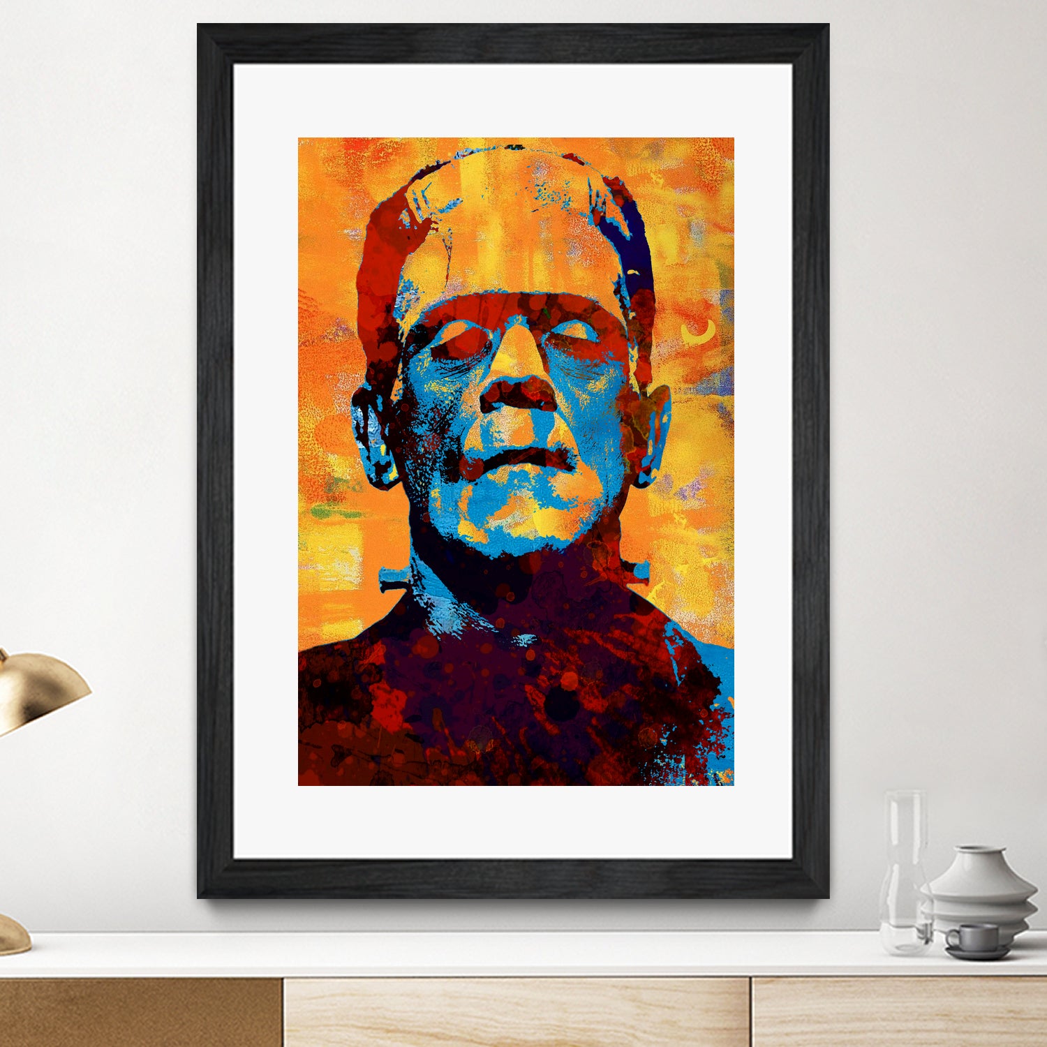 Frankenstein by Stephen Chambers on GIANT ART - yellow digital painting